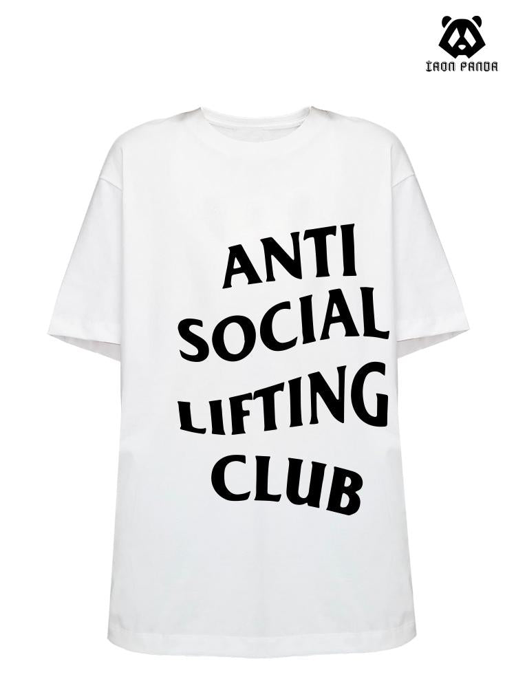 anti social lifting club Loose fit cotton  Gym T-shirt