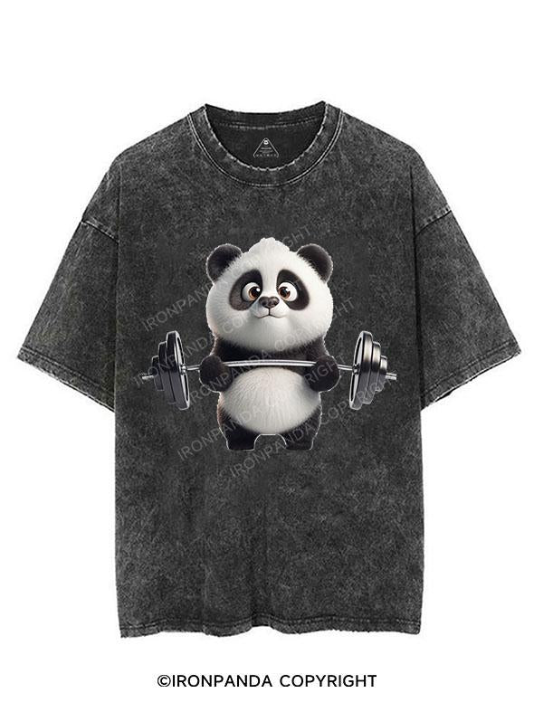 PANDA GOING BEAST MODE VINTAGE GYM SHIRT