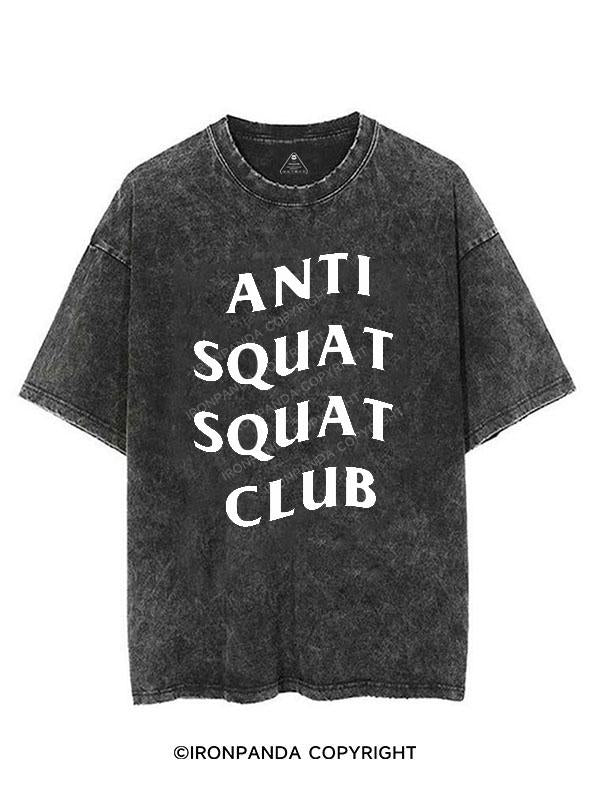 ANTI SQUAT SQUAT CLUB VINTAGE GYM SHIRT