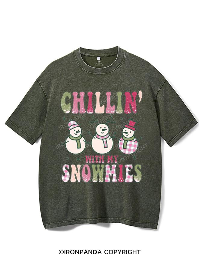 CHILLIN' WITH MY SNOWMIES VINTAGE GYM SHIRT