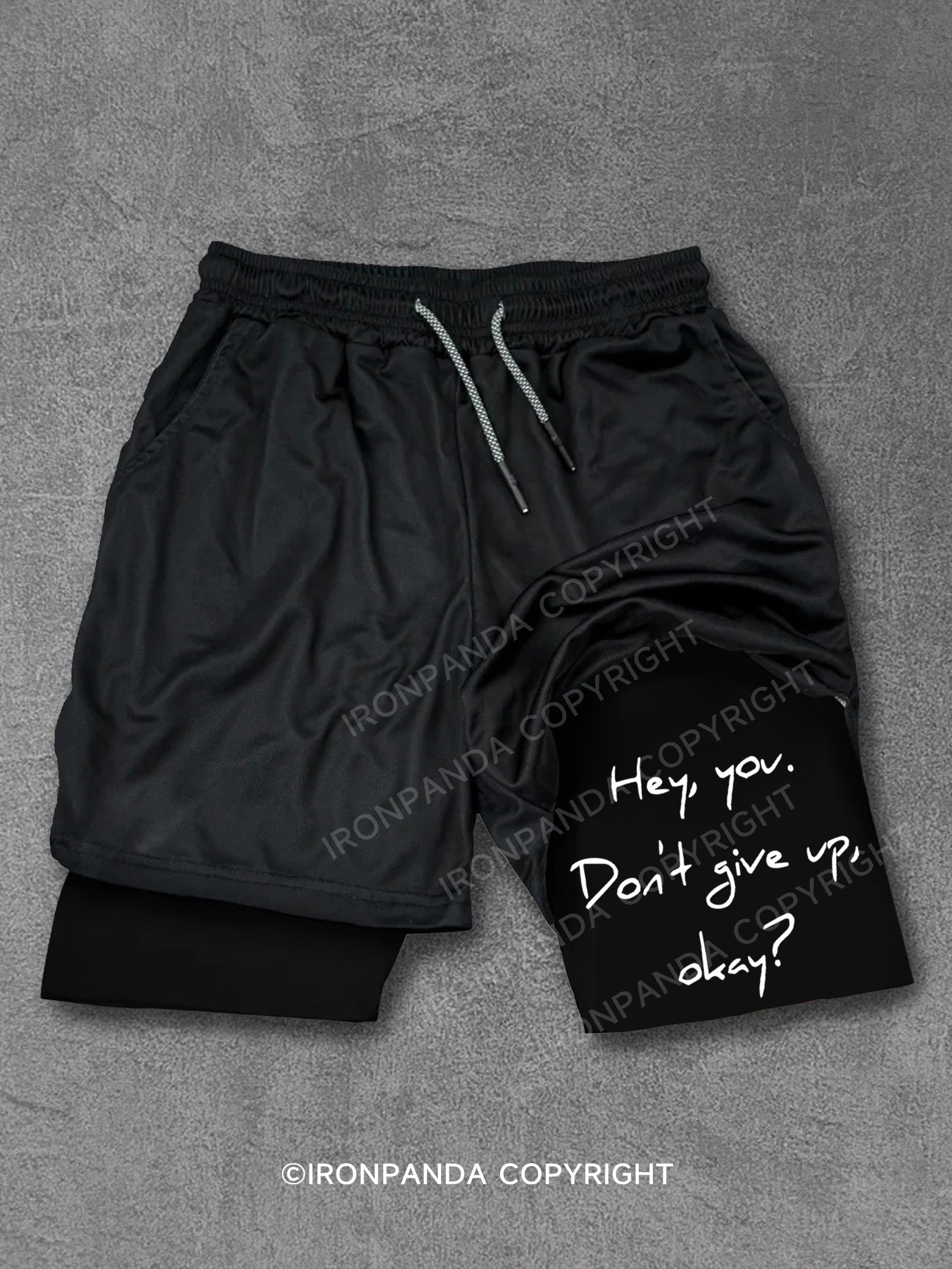 hey you don't give up okay Performance Training Shorts