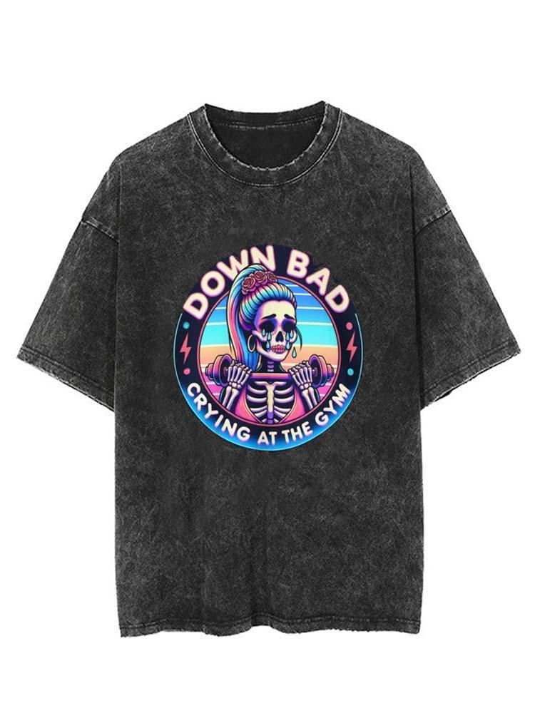 Down Bad Crying At The Gym  VINTAGE GYM SHIRT