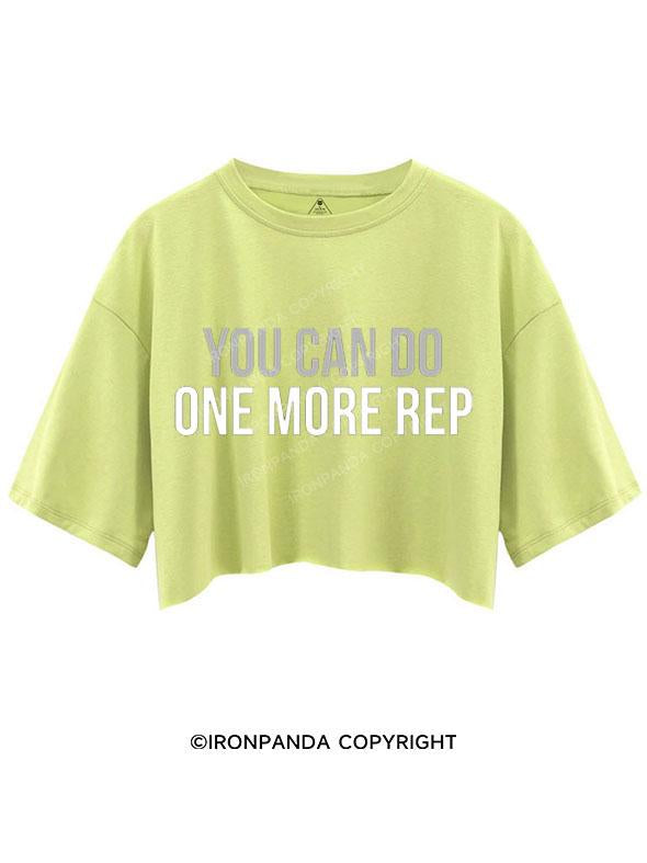 YOU CAN DO ONE MORE REP CROP TOPS