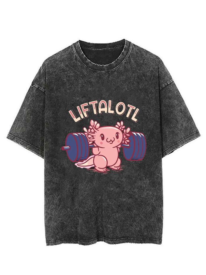 LIFTALOTL WEIGHTLIFTING  VINTAGE GYM SHIRT