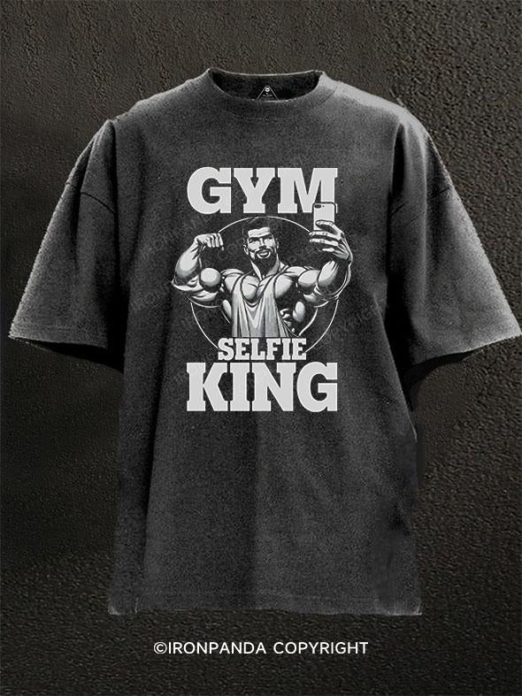 GYM SELFIE KING Washed Gym Shirt