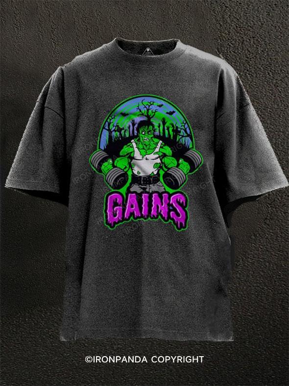 Zombie gains Washed Gym Shirt