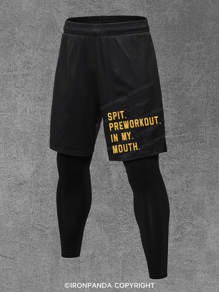 SPIT PREWORKOUT IN MY MOUTH Performance Training Pants