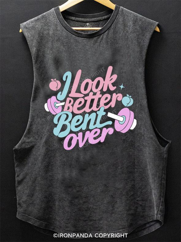 I LOOK BETTER BENT OVER SCOOP BOTTOM COTTON TANK