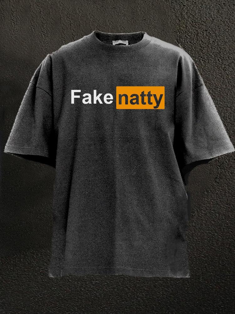 fake natty Washed Gym Shirt