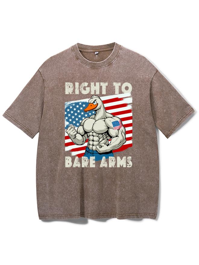 Right To Bare Arms Washed Gym Shirt