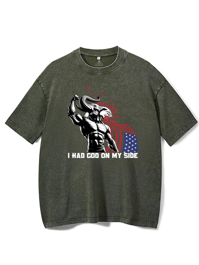 i had god on my side Washed Gym Shirt