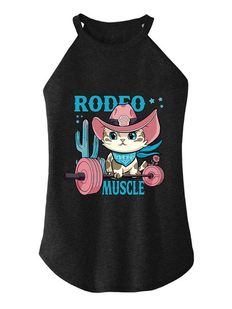 RODEO MUSCLE TRI ROCKER COTTON TANK