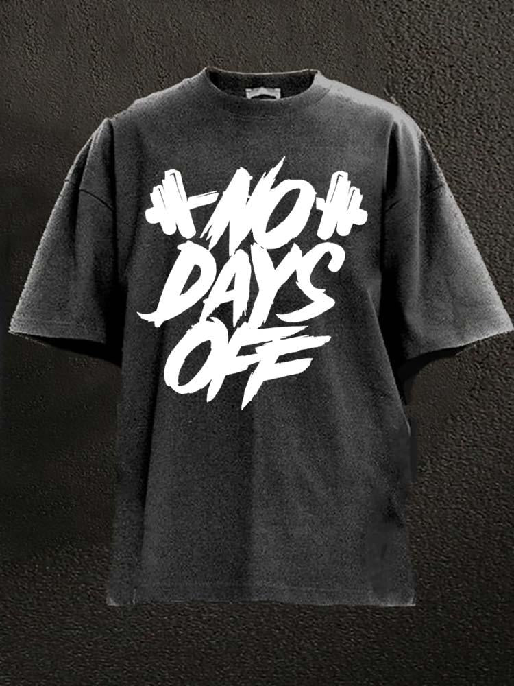 NO DAYS OFF Washed Gym Shirt