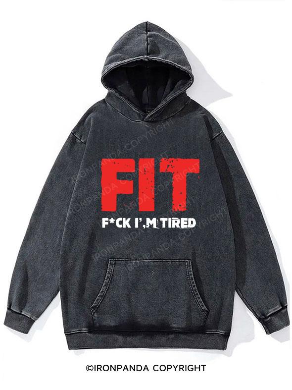 Fit Definition Washed Gym Hoodie