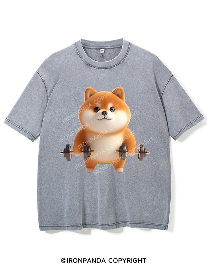 SWOLE SHIBA VINTAGE GYM SHIRT