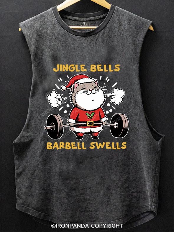 JINGLE BELLS BARBELL SWELLS SCOOP BOTTOM COTTON TANK