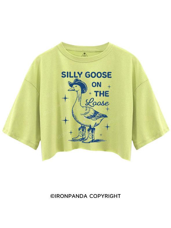 SILLY GOOSE ON THE LOOSE CROP TOPS