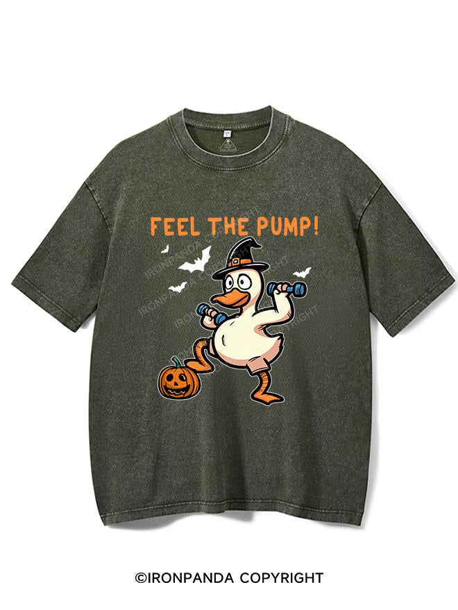 FEEL THE PUMP VINTAGE GYM SHIRT