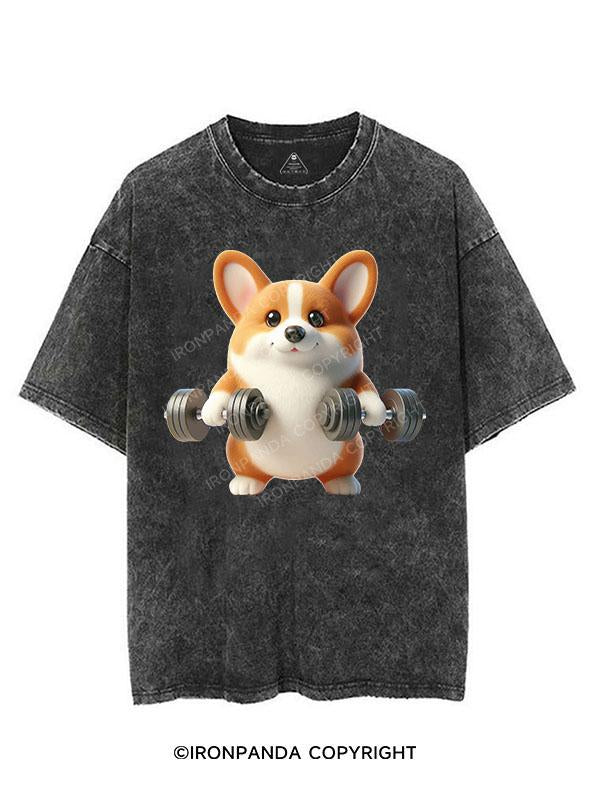 BEEFY CORGI VINTAGE GYM SHIRT