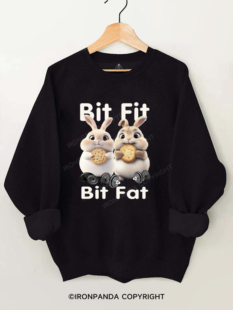 BIT FIT BIT FAT  Gym Sweatshirt