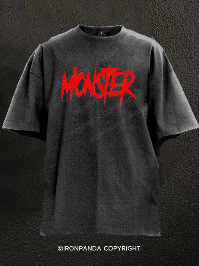 monster Washed Gym Shirt