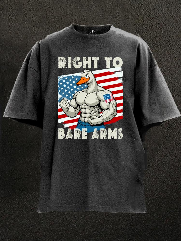 Right To Bare Arms Washed Gym Shirt