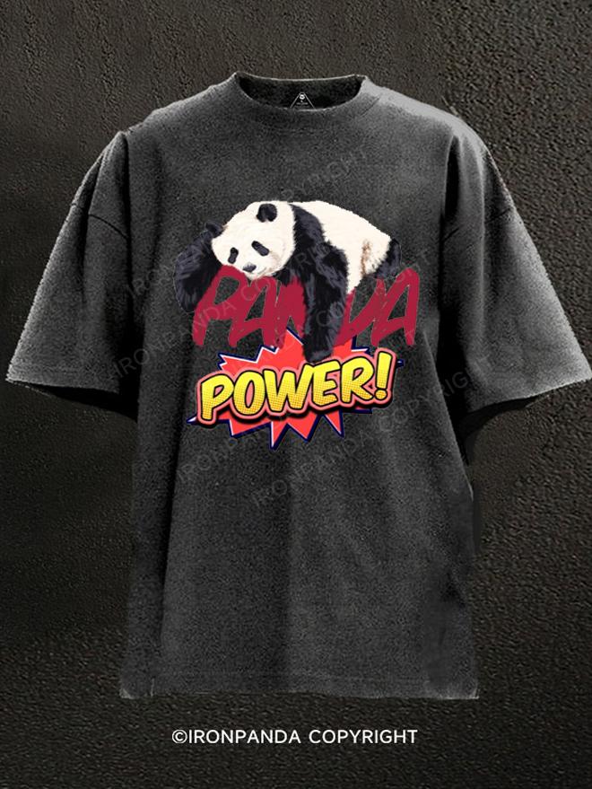 Panda Power Washed Gym Shirt