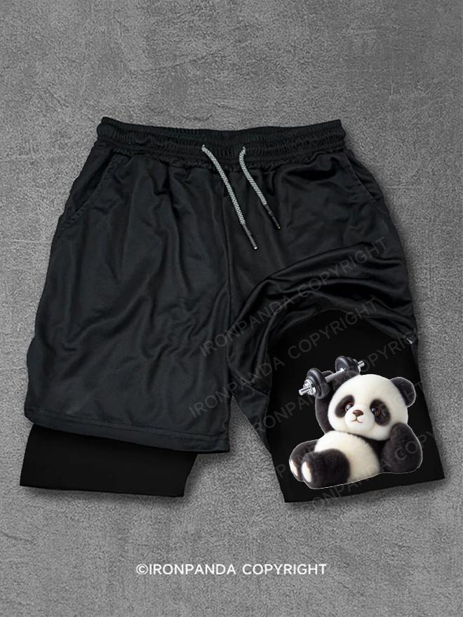 Dumbbell panda Performance Training Shorts