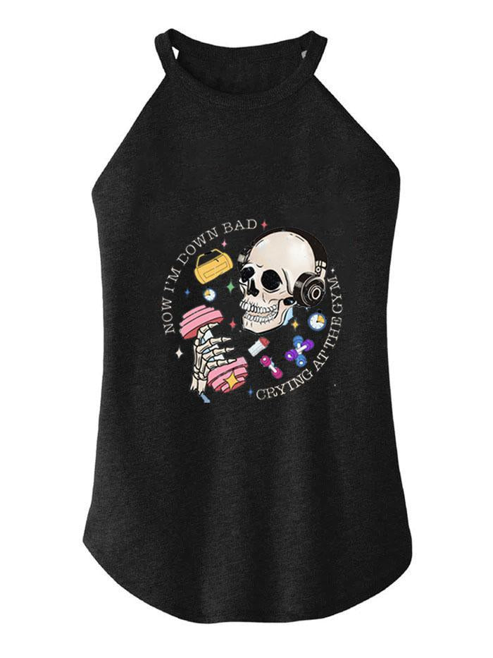 DOWN BAD CRYING AT THE GYM ROCKER COTTON TANK