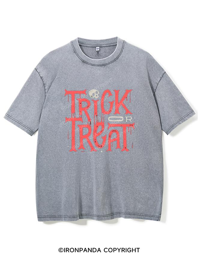 TRICK OR TREAT VINTAGE GYM SHIRT