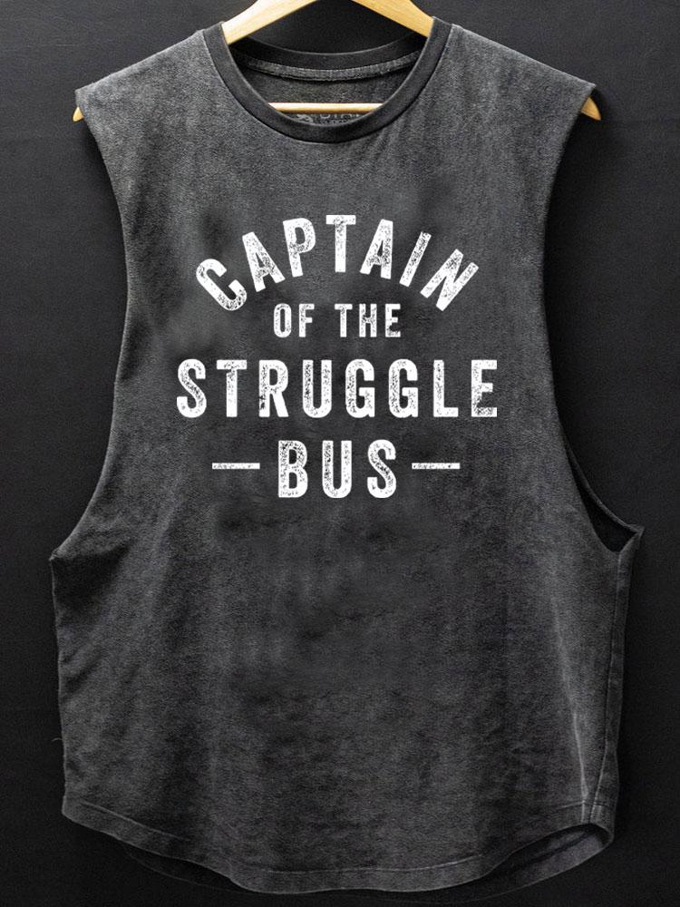 captain of the struggle bus SCOOP BOTTOM COTTON TANK