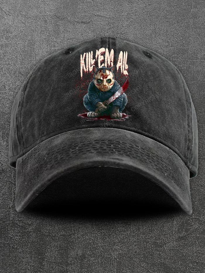 Kill'em All Washed Gym Cap