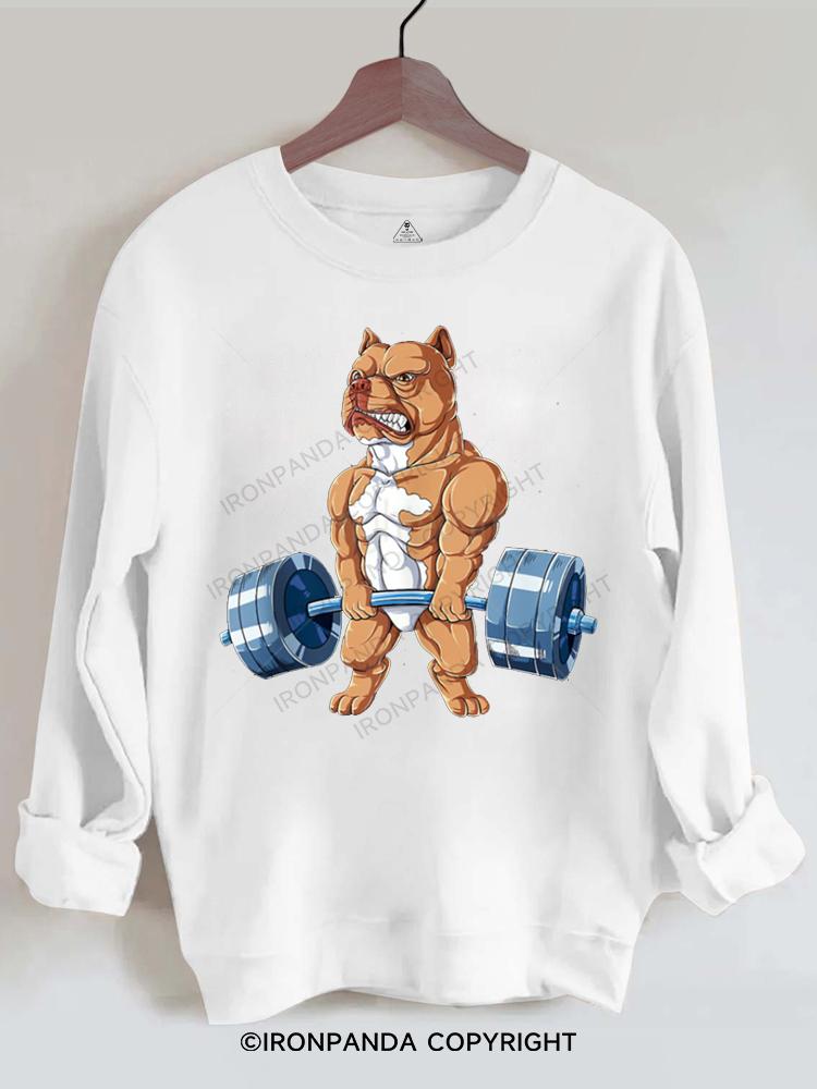 Pit Bull Weightlifting Gym Sweatshirt