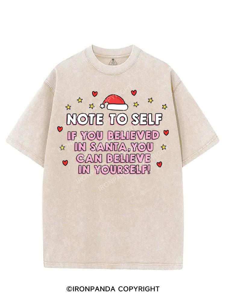 IF YOU BELIEVED IN SANTA VINTAGE GYM SHIRT