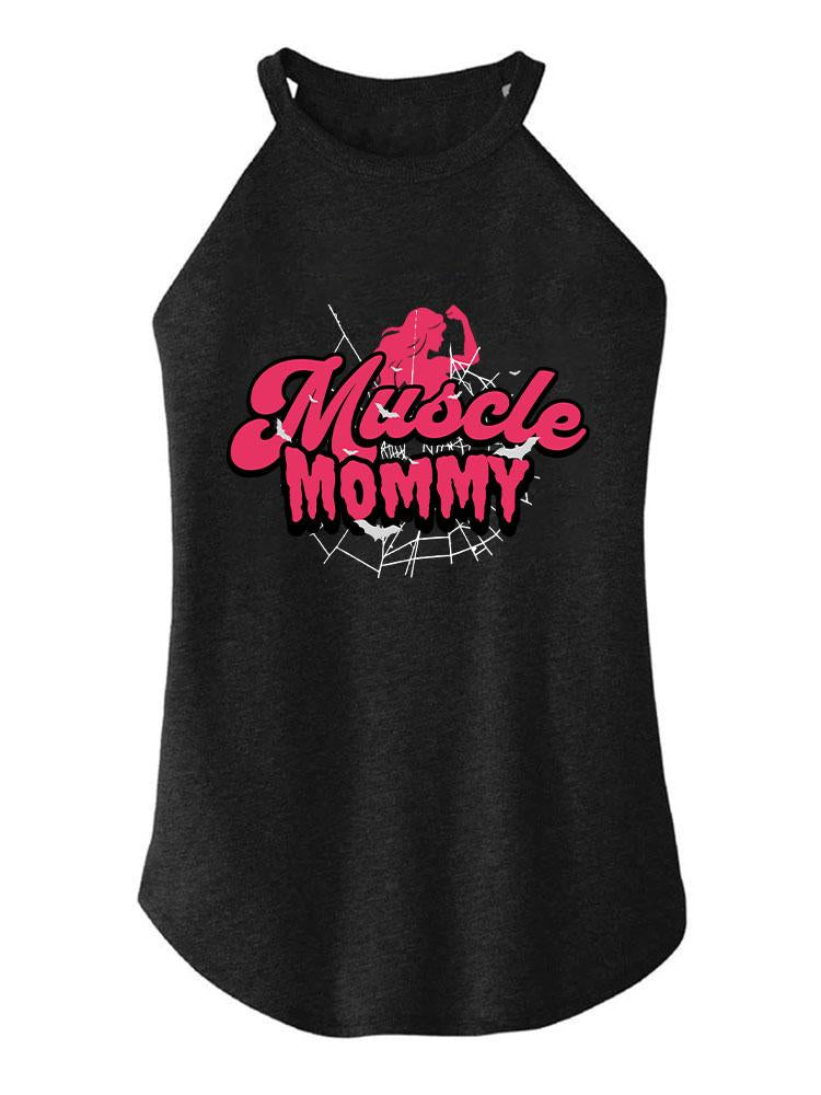 MUSCLE MOMMY TRI ROCKER COTTON TANK