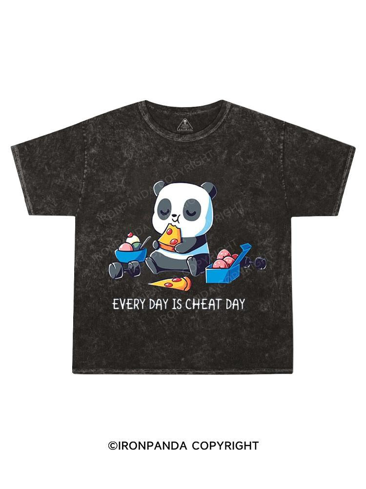 EVERE DAY IS CHEAT DAY Kids Washed T-Shirt