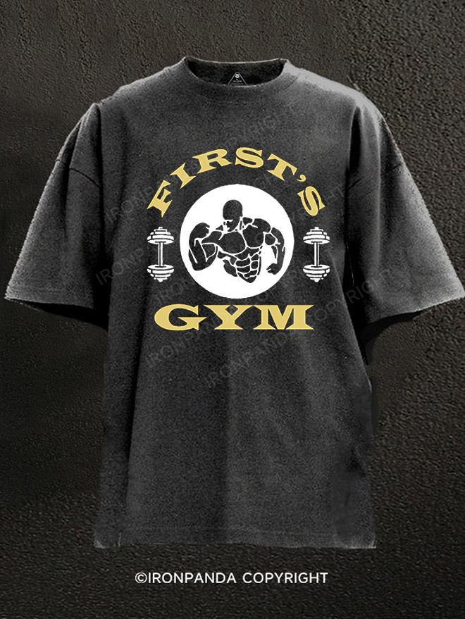 FIRST'S GYM Washed Gym Shirt