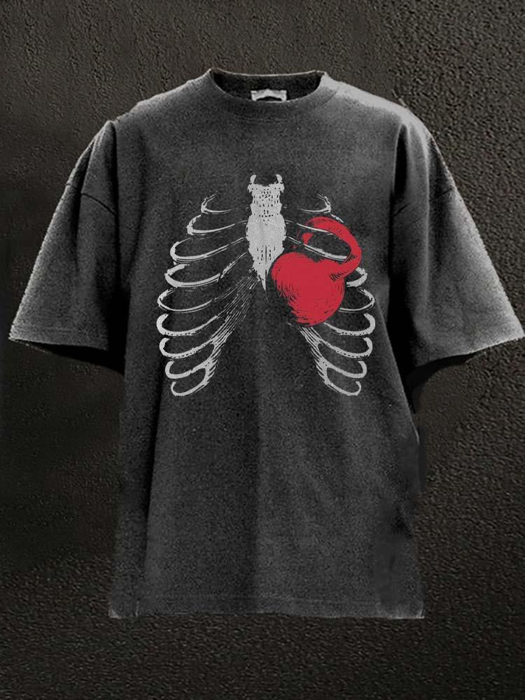 heartbeat WASHED GYM SHIRT