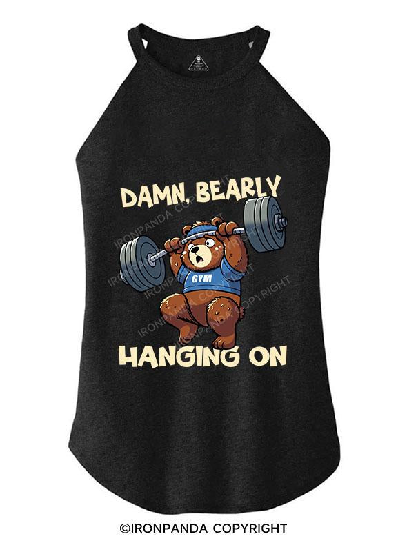 DAMN, DEARLY HANGING ON TRI ROCKER COTTON TANK