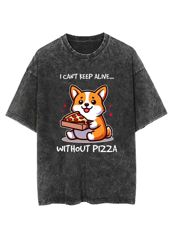 I can't alive without pizza VINTAGE GYM SHIRT