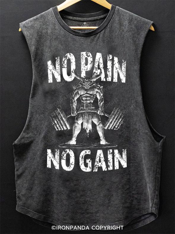 No pain no gain Training SCOOP BOTTOM COTTON TANK