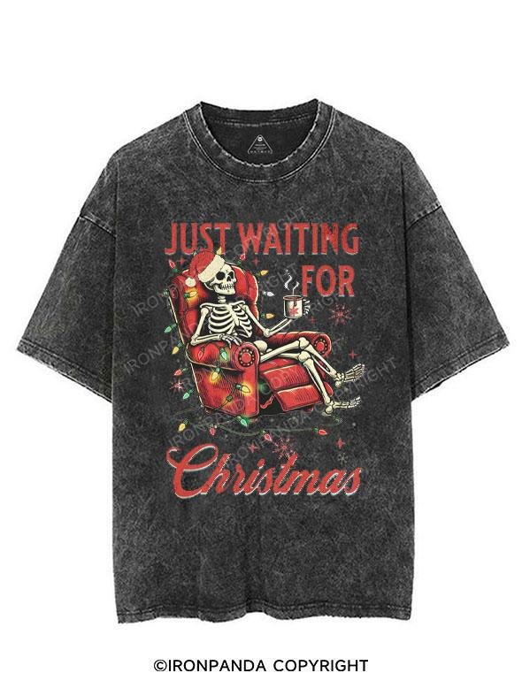 JUST WAITING FOR CHRISTMAS VINTAGE GYM SHIRT