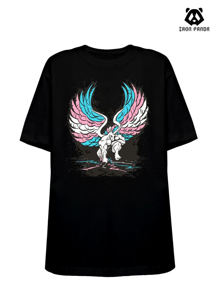 winged unicorn Loose fit cotton  Gym T-shirt