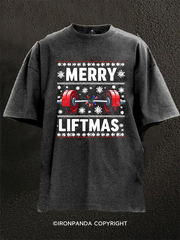 Merry Liftmas Washed Gym Shirt