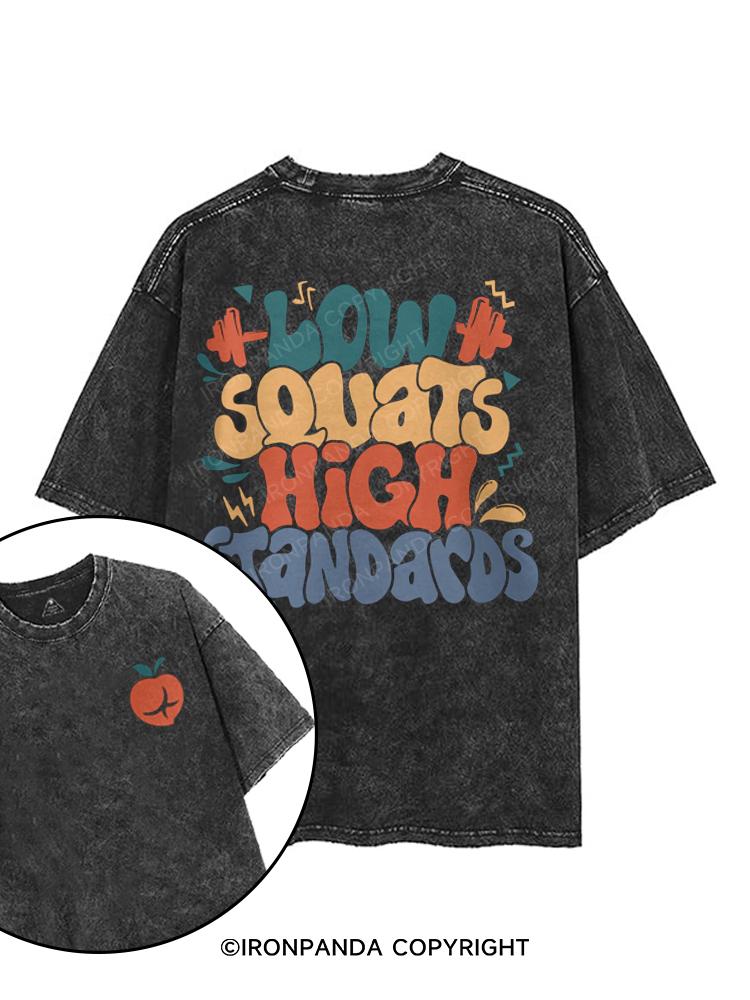 Low Squats High Standards printed Gym Shirt