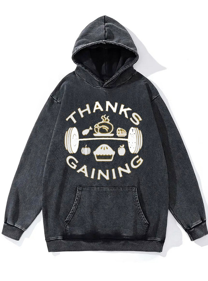 Thanksgaining Washed Gym Hoodie