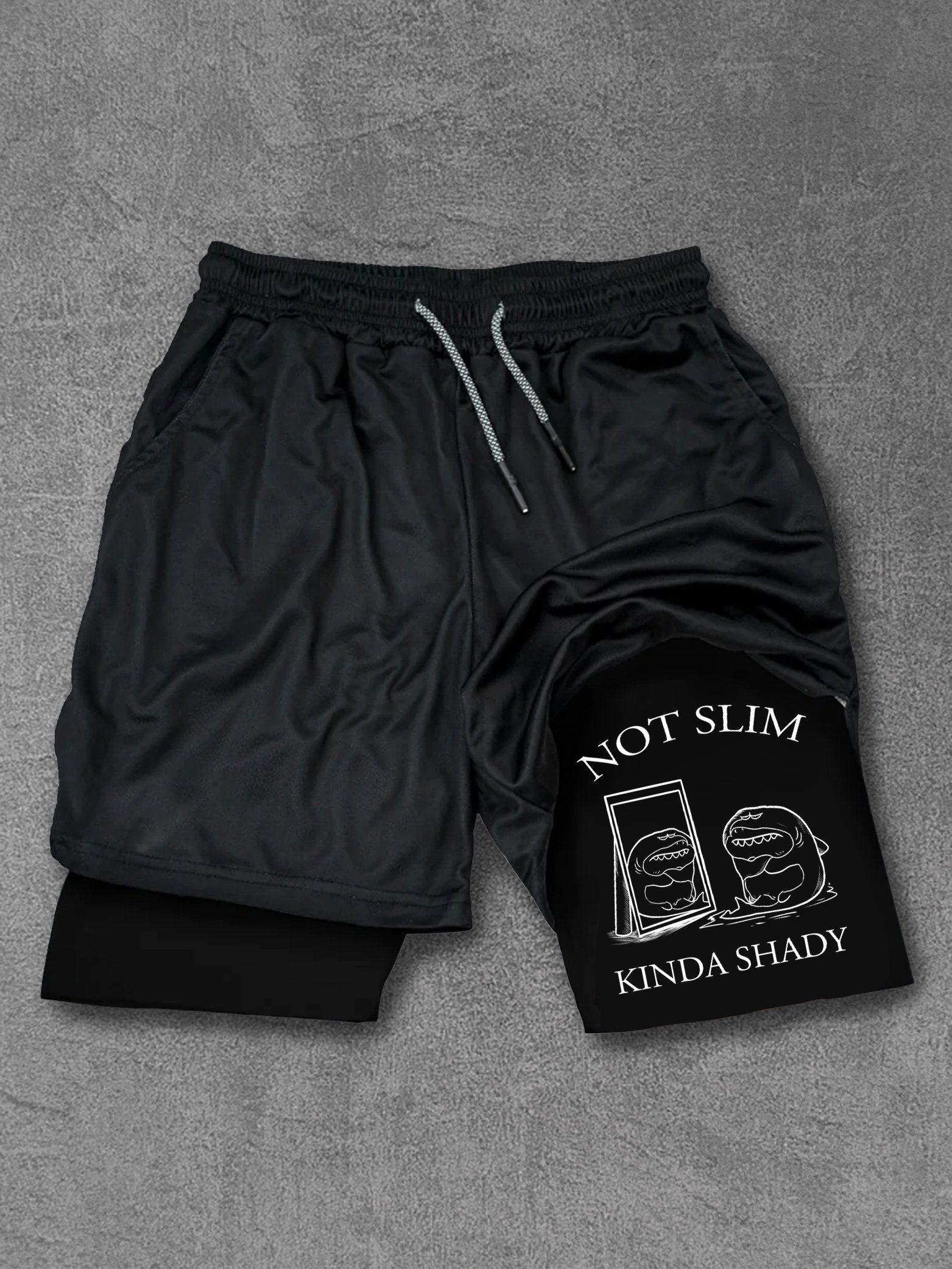 Not Slim Kinda Shady Performance Training Shorts