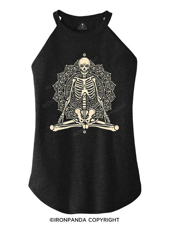 SKELETON YOGA TRI ROCKER COTTON TANK