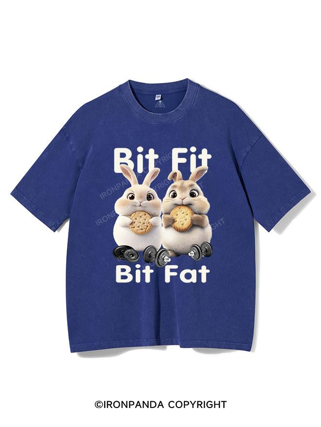 BIT FIT BIT FAT BUNNY VINTAGE GYM SHIRT