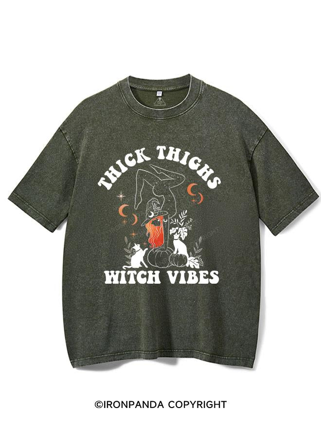 THICK THIGHS WITCH VIBES VINTAGE GYM SHIRT